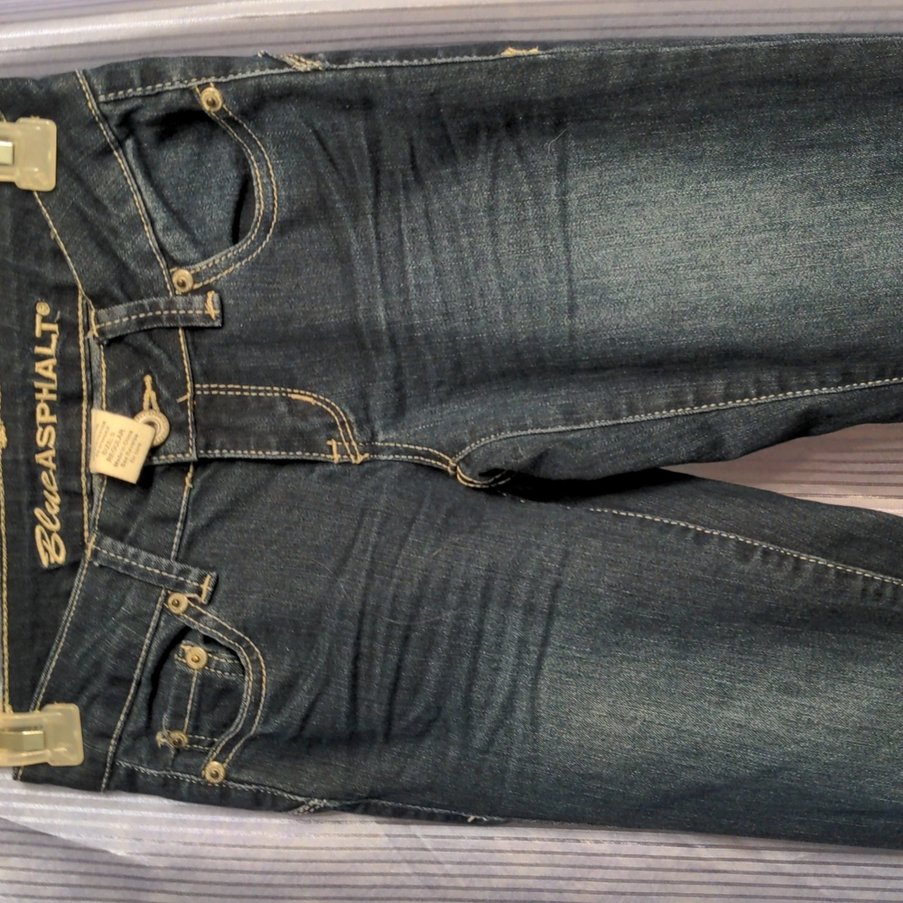Blue Asphalt Jeans Size 0 Regular - Picture 5 of 6
